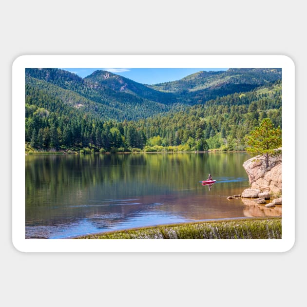 Lake Isabel Recreation Area Colorado Sticker by Debra Martz